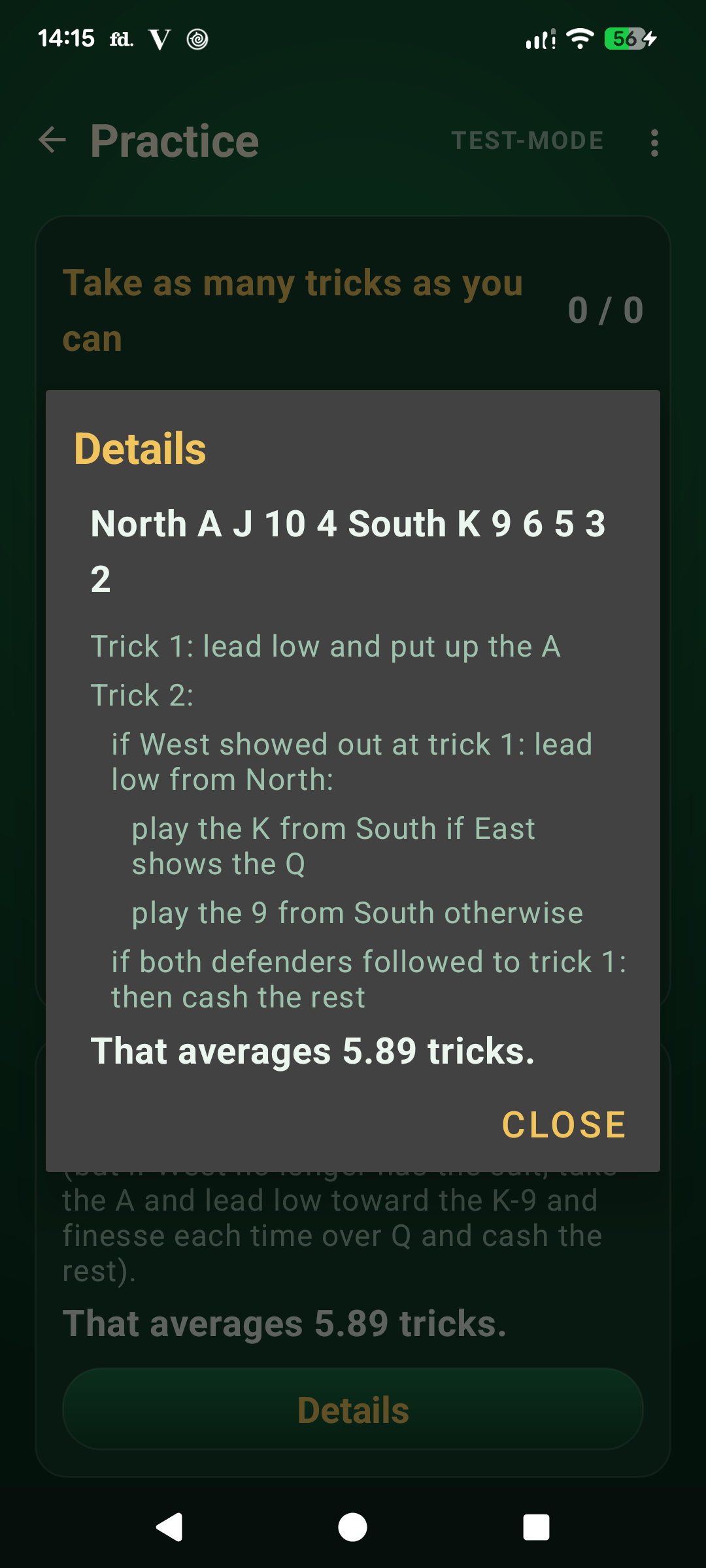 The full line, trick by trick
